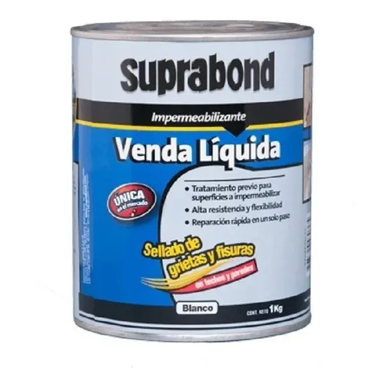 Venda Líquida Suprabond Impermeabilizante Blanca 1kg