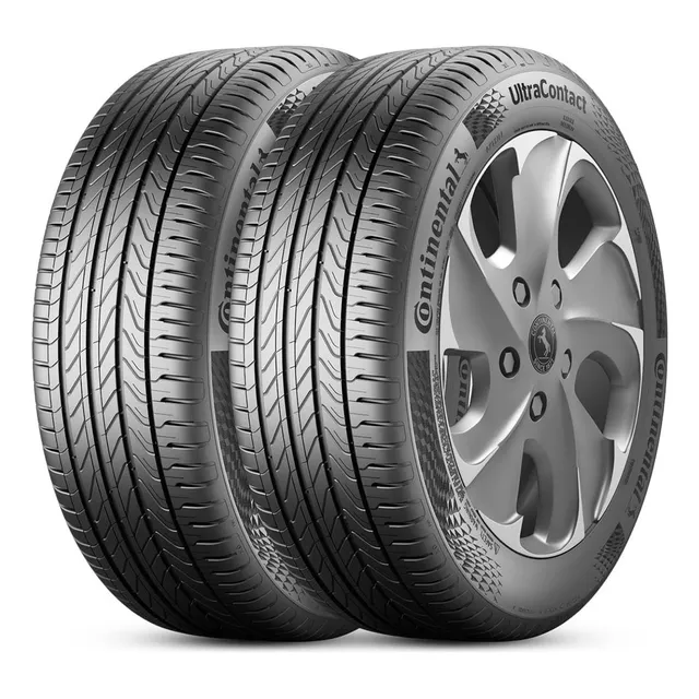 Kit 2 Pneu Aro 17 205/55r17 Continental Ultracontact 91v