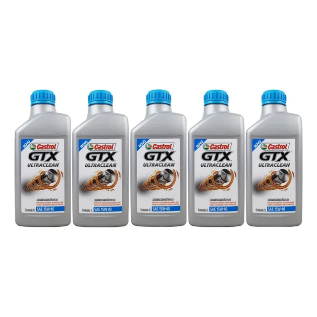 Óleo Motor 15w40 Sl Castrol Gtx Ultraclean Semissintético 5l