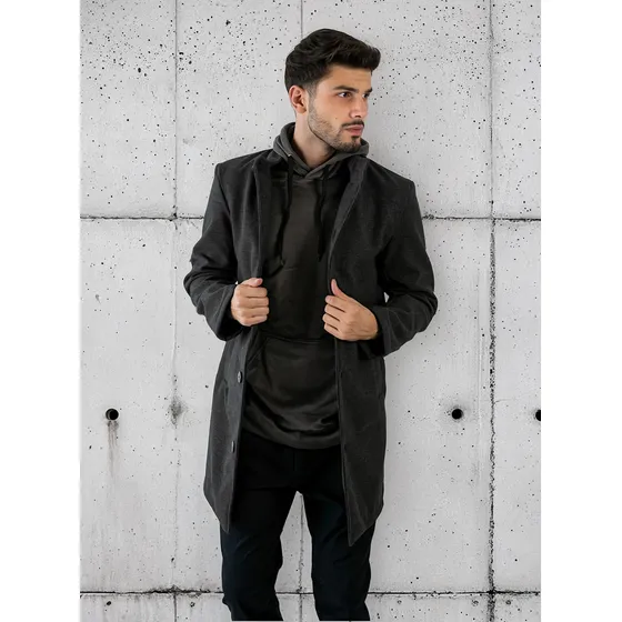 Saco Tapado Montgomery Hombre Largo Abrigo Campera Paño