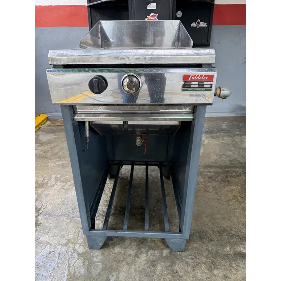 Freidora Industrial A Gas , 2 Cestas , Aceite Y Agua