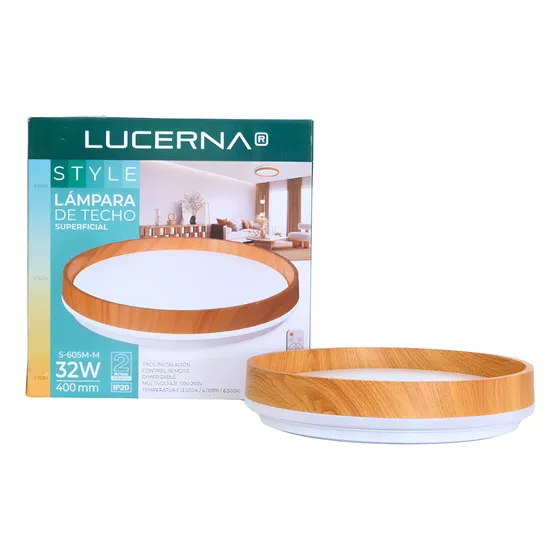 Lampara Decorativa Lucerna 32w 40cm Control Remoto Dimeable