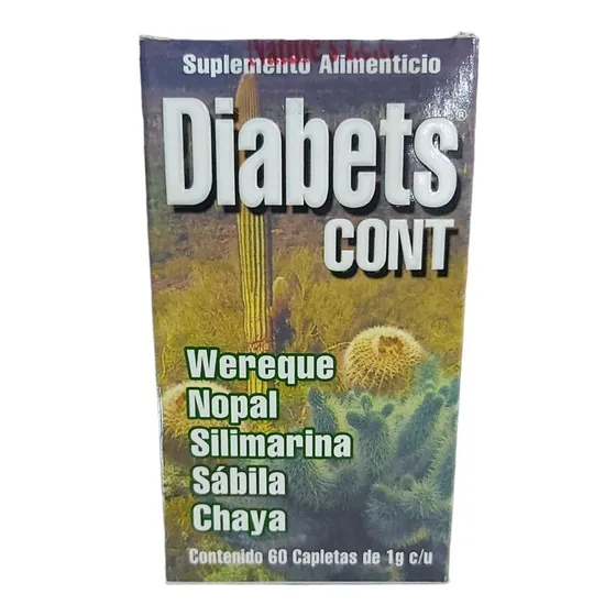 Diabets Cont Nature´s P.e.t. Con 60 Caps De 1 G C/u