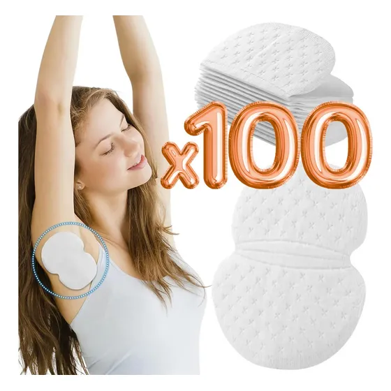 Parches absorbe sudor y olor axila evita manchas 100 pz Full Jinlan MX0295 color blanco