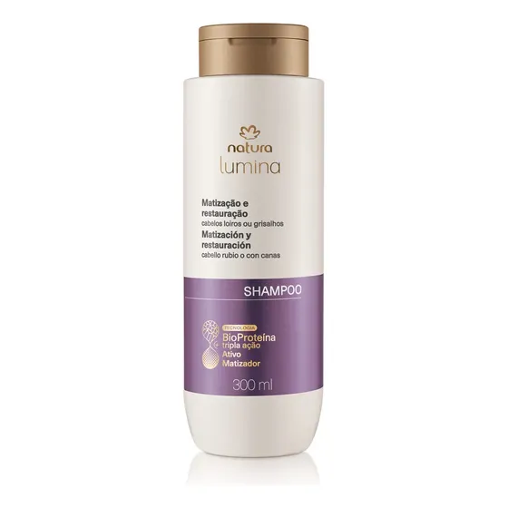 Shampoo Matizador Natura Lumina 300 Ml Antiamarillamiento