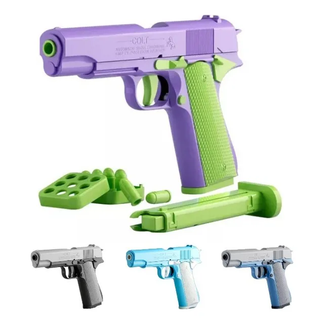 Pistola 1911 Colt De Juguete Fidget Antiestrés Zanahoria 3d