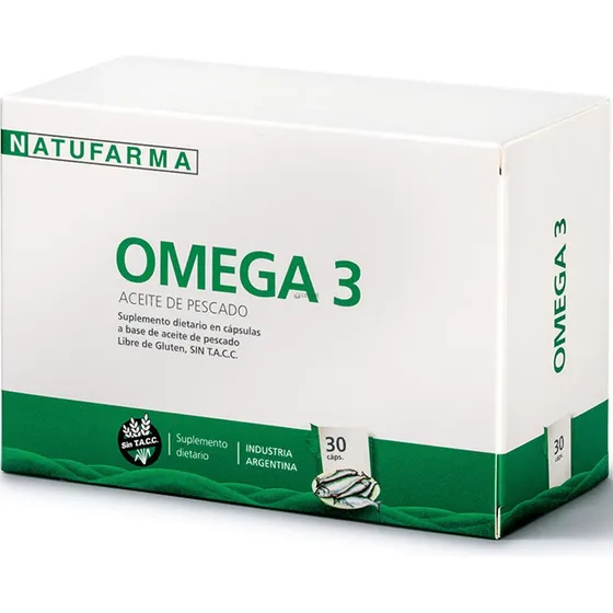 Natufarma Omega 3 Aceite De Pescado 30u Colesterol Presion