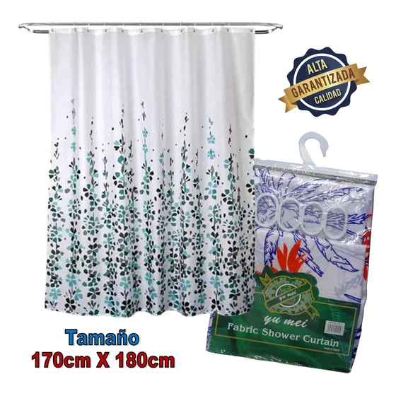 Cortina De Baño Tela De Poliéster Impermeable Varios Dibujos