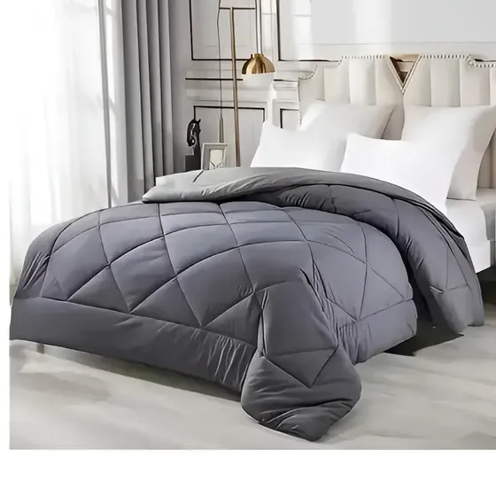 Plumón Edredón Nórdico De Seda 2 Plazas 200x230 Dormitorios Color Gris | Cuotas sin interés