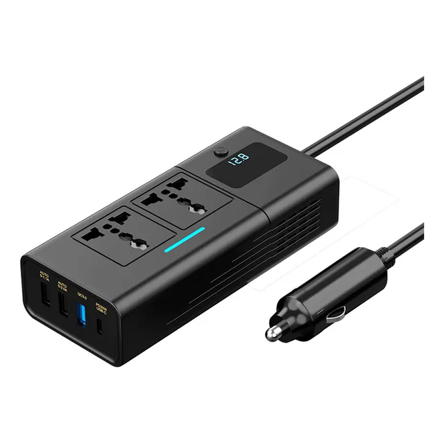 Inversor De Corriente Para Coche 200w Dc 12v A 220v