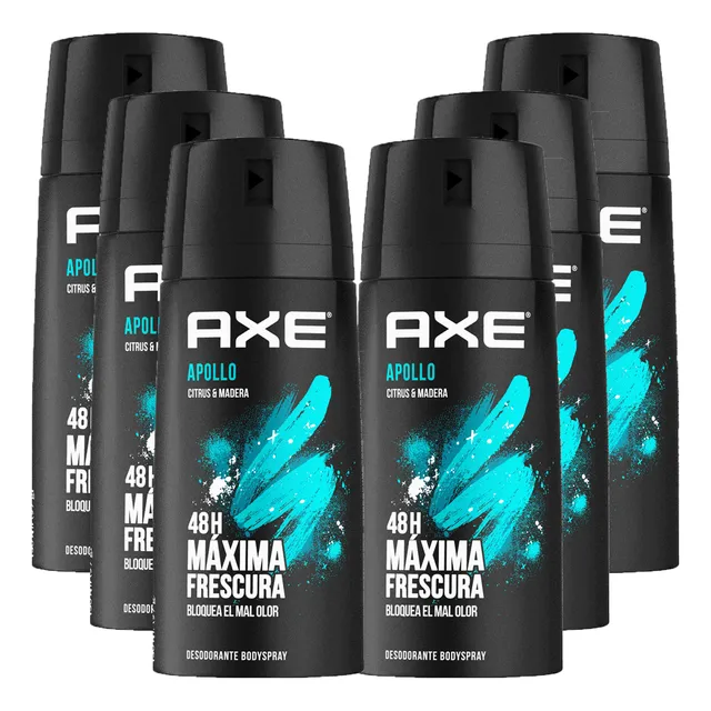 Axe Desodorante Variedades Aromas X6 Unid 150ml