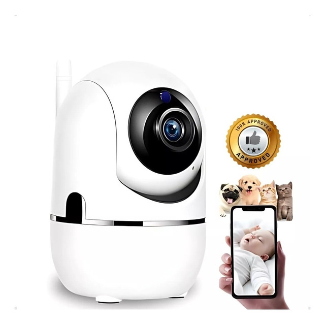 Babá Eletrônica Câmera Wifi 2.4g Visão Noturna 360c Nfe Babá Eletrônica Câmera Wifi 2.4g Visão Noturna 360c Nfe