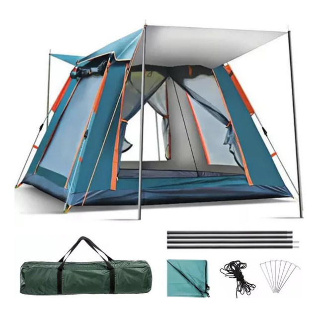 Barraca De Acampamento Grande Para 4/5 Pessoas 210x210x145cm Barraca De Acampamento Grande Para 4/5 Pessoas 210x210x145cm