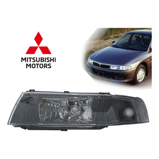 Faro Izquierdo Fondo Negro Para Mitsubishi Signo 2002