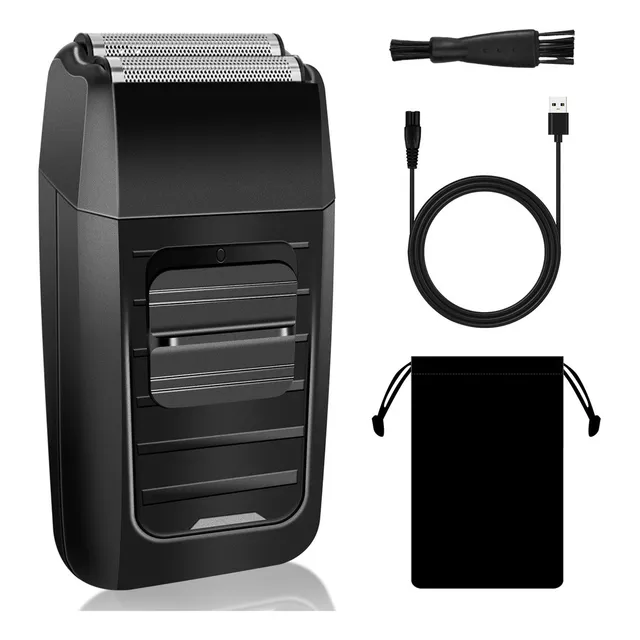SASHA Rasuradora Eléctrica Hombre Recargable - Afeitado Rápido, Portátil para Viajes, Larga Duración de Batería, Silenciosa - Color Negro