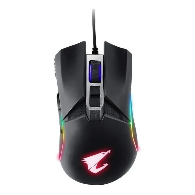 Mouse gamer de juego Gigabyte Aorus M5 matte black