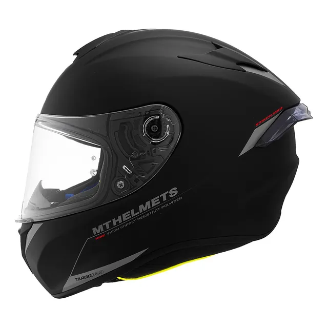Casco Moto Mt Targo Pro Solid A1 Negro Mate 