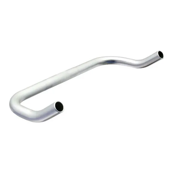Manubrio Bullhorn De Aluminio Plateada 400mm X 25.4mm Fixie Gris