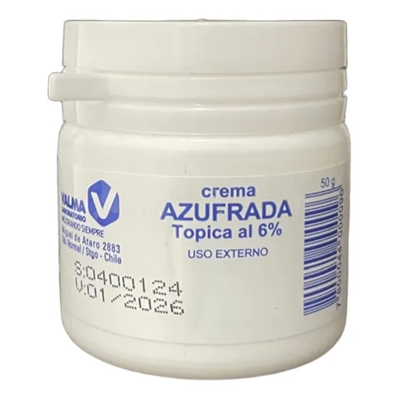 Crema Azufrada 6% Pote 50gr Escabiosis/sarna