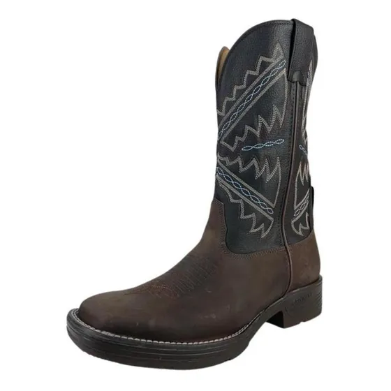 Bota Country Masculina Marrom Goyazes Para Usar Em Rodeio 