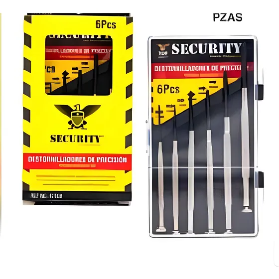 Juego De Destornilladores De Precisión - Security (6 Piezas)