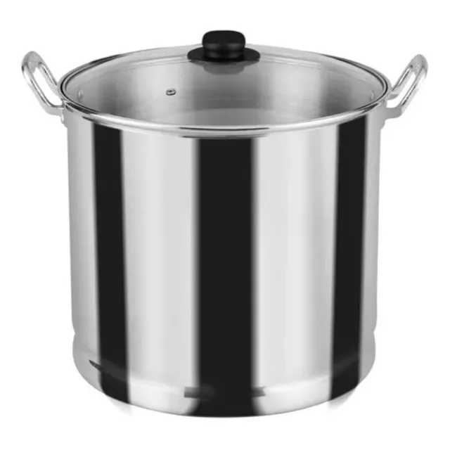 Vaporera De Aluminio Vasconia Esencial Para Tamales 26 L Color Plata