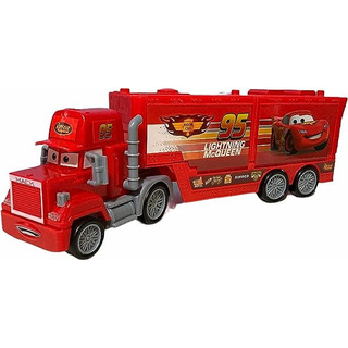 Disney Cars Tráiler Mack Con 3 Autos Rayo Mcqueen Disney Cars Tráiler Mack Con 3 Autos Rayo Mcqueen