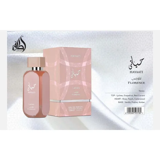 Perfumes Lattafa Hayaati Florence  Para Damas 100ml