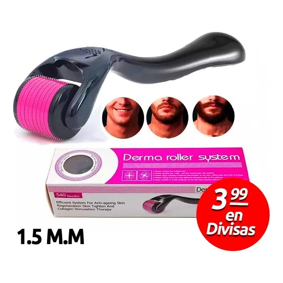 Dermarroller Microneedle Barba O Cabello