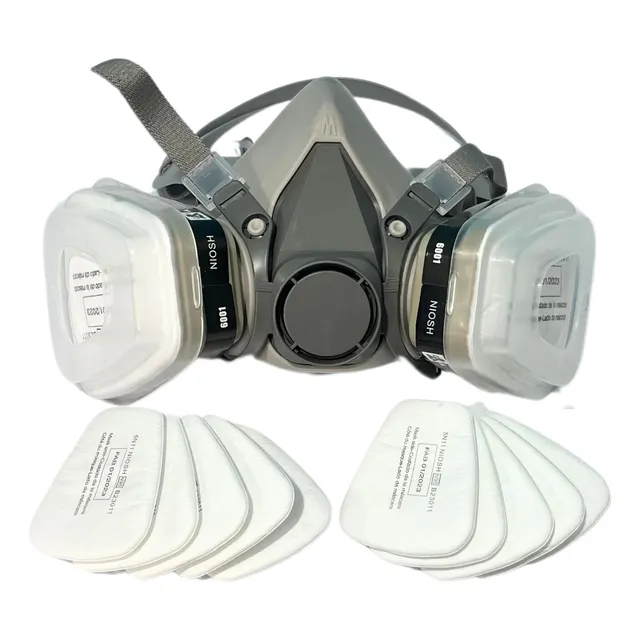 Máscara Pintura Automotiva 6200 Completa Kit 10 Filtros 5n11