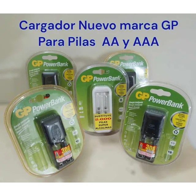 Cargadores Marca Gp Para Baterías Aa Y Aaa. Producto Nuevo