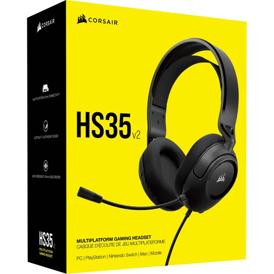 Audifonos Gaming Corsair Hs35 V2 Carbon Edition