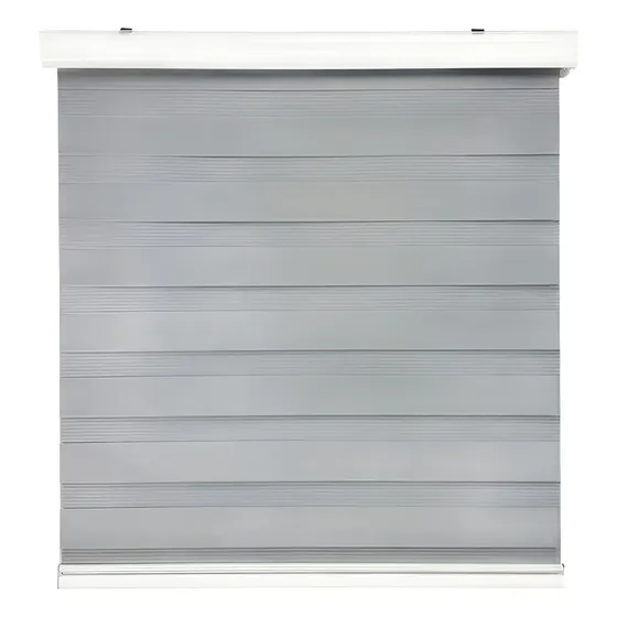Cortina Roller Duo Zebra Día Y Noche 150 X 200 Cm Gris Guiza