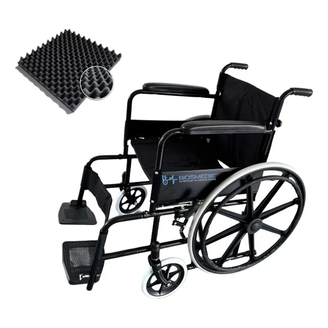  Silla De Ruedas Estándar  Desarmable Y Lamina Anti-escara 