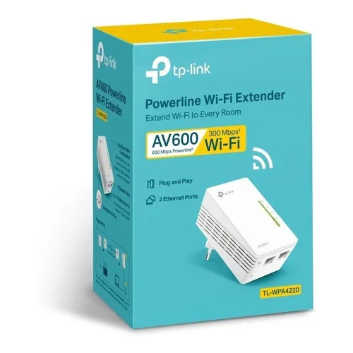 Tp-link Tl-wpa4220 Powerline Av600 300mbps Color Blanco