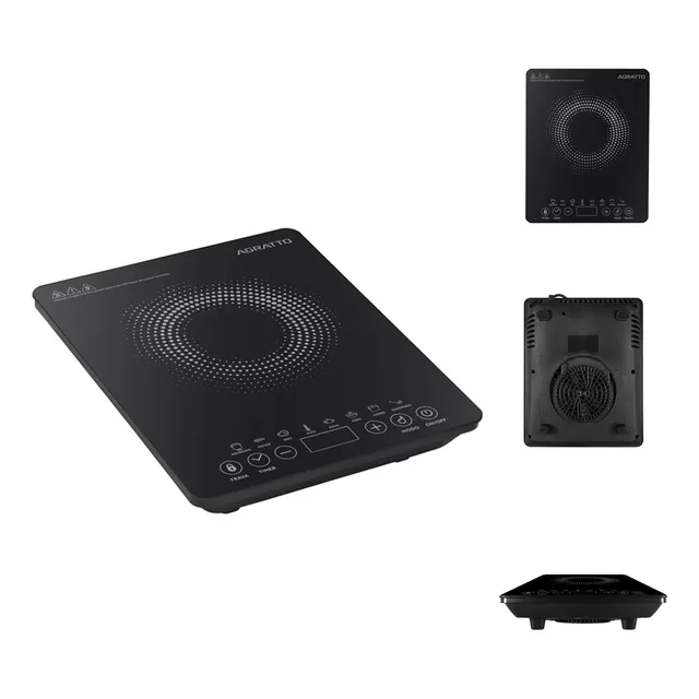 Fogão Cooktop Indução Vitrocerâmico Portátil 1 Boca Agratto