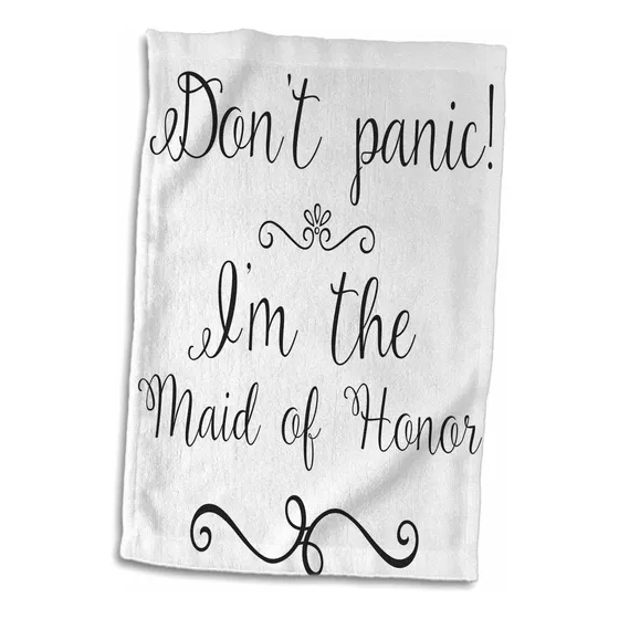 Lena Foto Boda Dont Panico Im Maid Of Honor Toalla