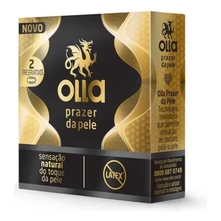 Preservativo Olla Prazer Da Pele Caixa Com 2un
