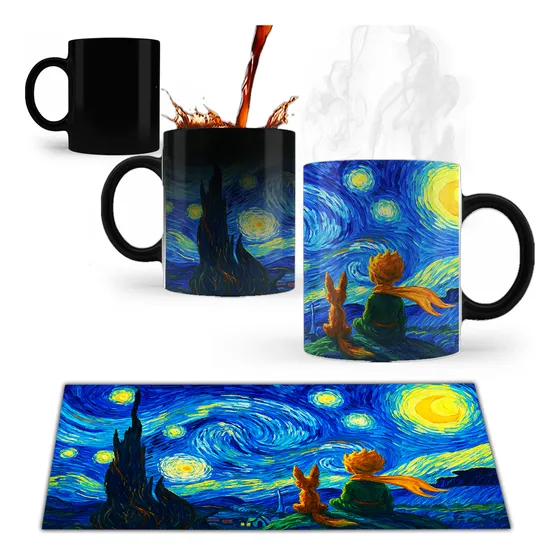 Taza Mágica El Principito Noche Estrellada Excelente Regalo