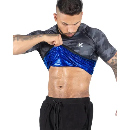 Kewlioo Camisa De Traje De Sauna Para Hombre  Chaleco De