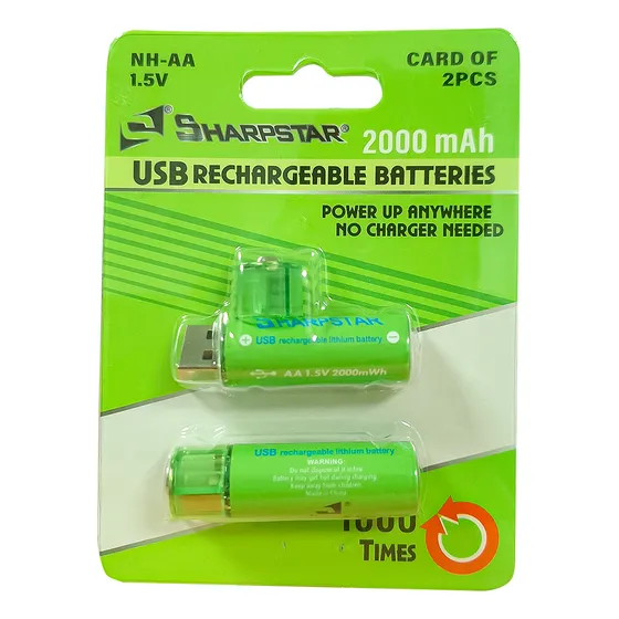 Pilas Recargables Usb