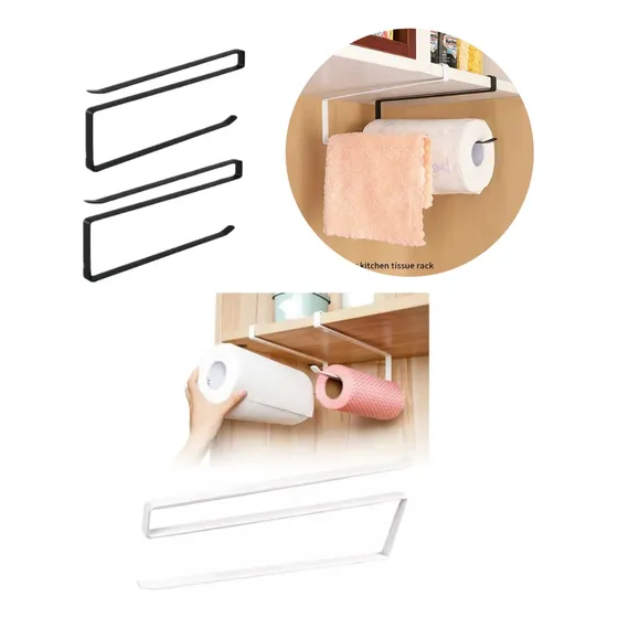 Porta Rollo Servilletas Papel Metálico Variadas Utilidades
