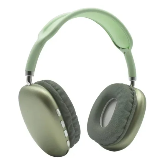 Audífono Inalambrico P9 Bluetooth Tipo Vincha Verde