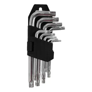 Jogo De Chave Torx Tipo L Torque Longo Cromo Vanådio 9 Peças Jogo De Chave Torx Tipo L Torque Longo Cromo Vanådio 9 Peças