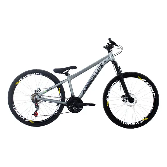 Bicicleta Aro 26 Nero 5 Do Grau Freeride Absolute 21v Cinza Tamanho Do Quadro 13.8