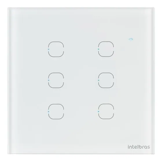 Interruptor Inteligente Wifi 6 Teclas Touch Intelbras 4x4