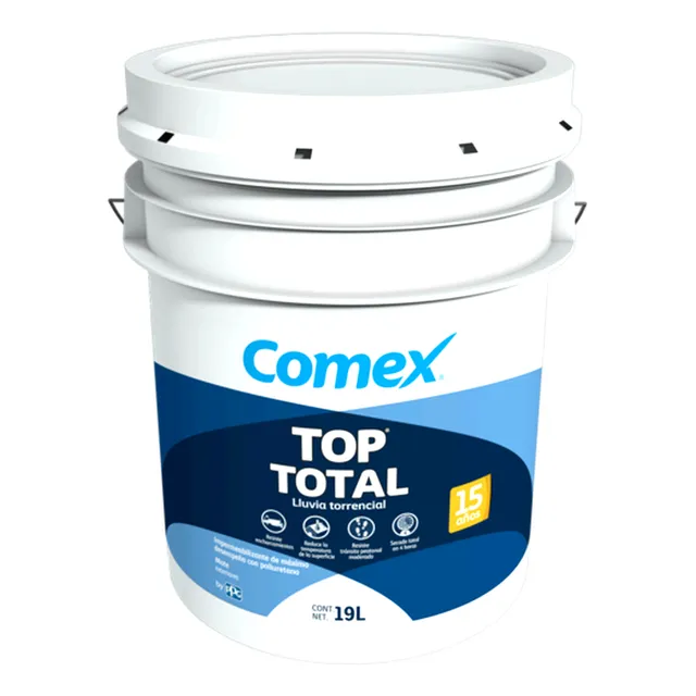 Top Comex 15 Años Poliuretano 19lts Impermeabilizante Terracota Mate