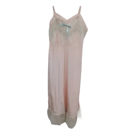 Vestido Lencero Camisón Largo Mujer Importado Vintage 34