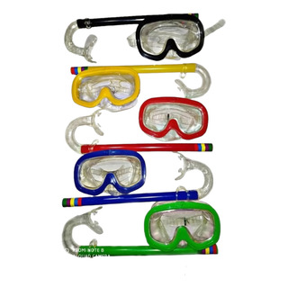 5 Máscara P Nado Visor Redondo C Snorkel Colores Ajustable 5 Máscara P Nado Visor Redondo C Snorkel Colores Ajustable