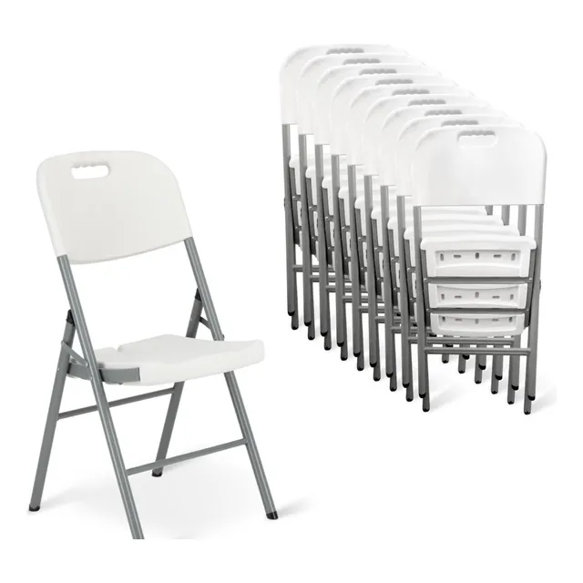 Pack 10 Silla Plegable Uso Rudo Reforzado